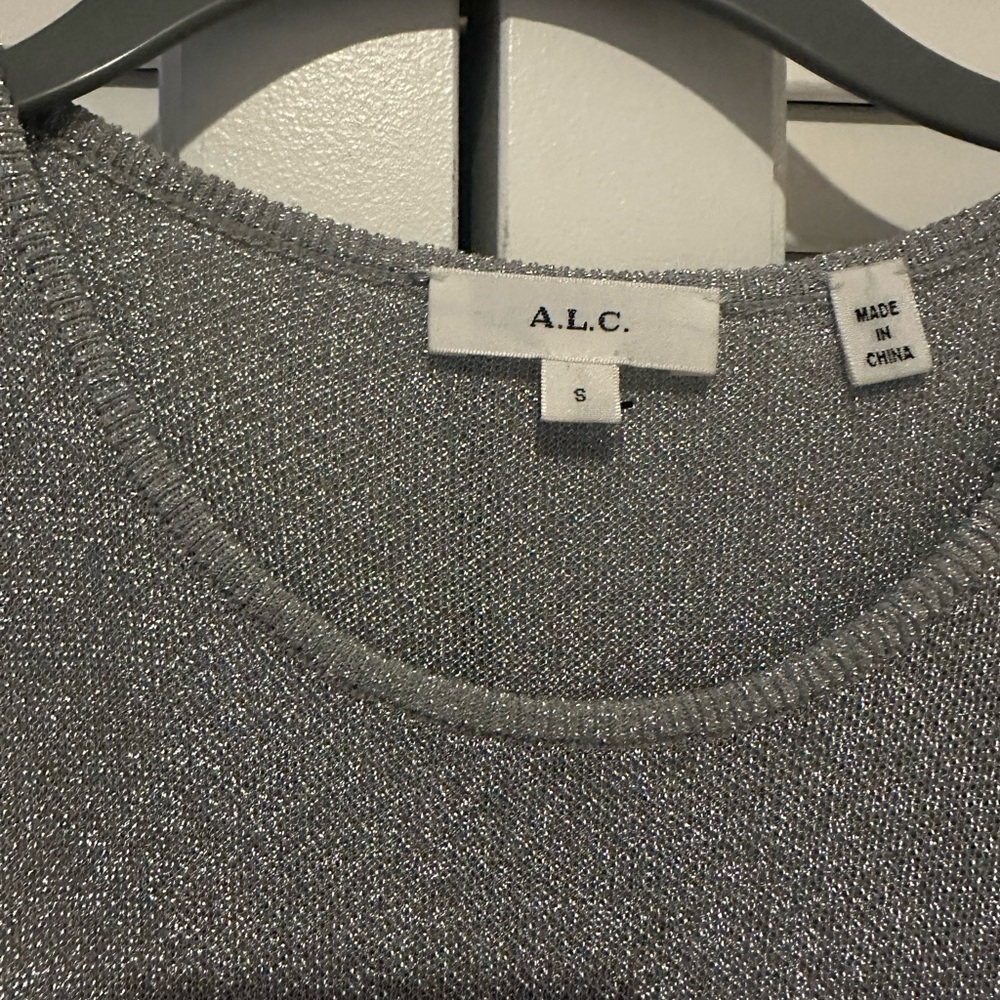 A.L.C silver midi dresss